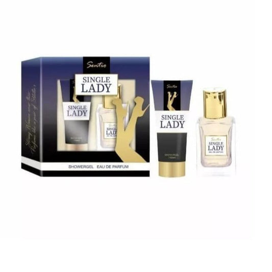 Coffret cadeau femme parfum et gel douche single Lady Sentio